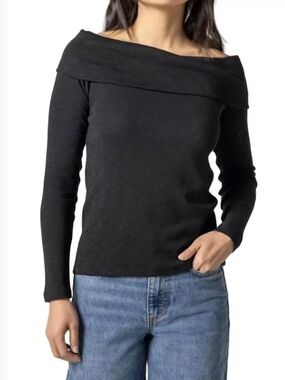 Lilla P Longsleeve Off the Shoulder Top